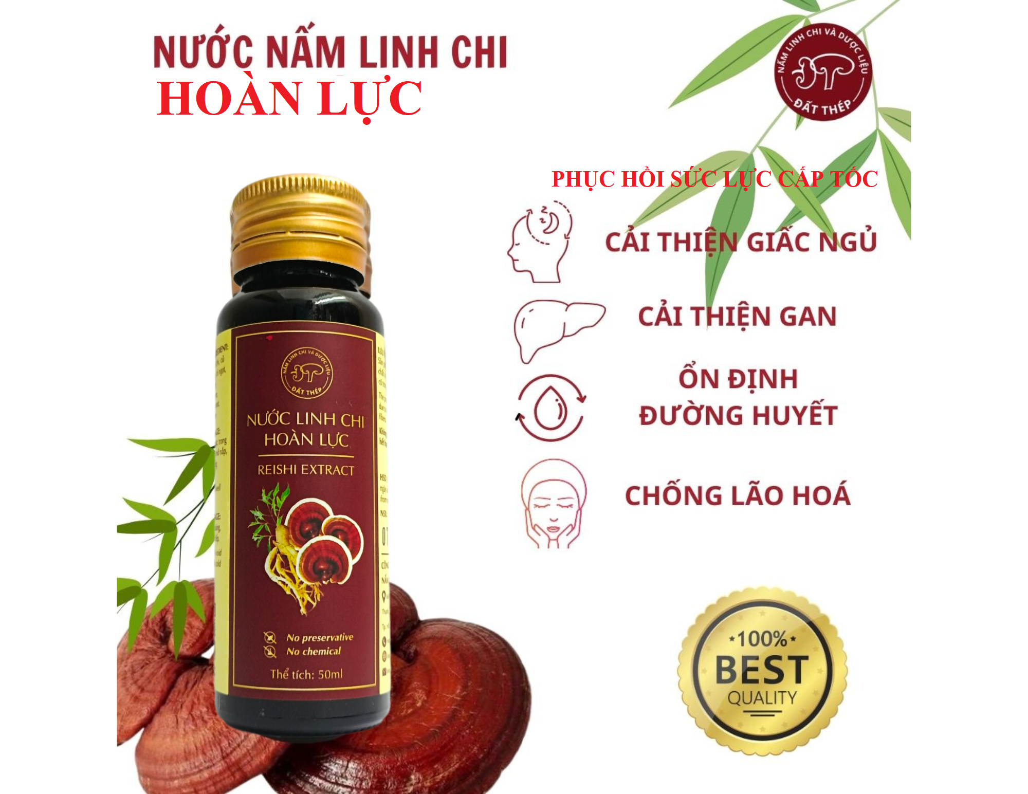 Nước Nấm Linh Chi Hoàn Lực