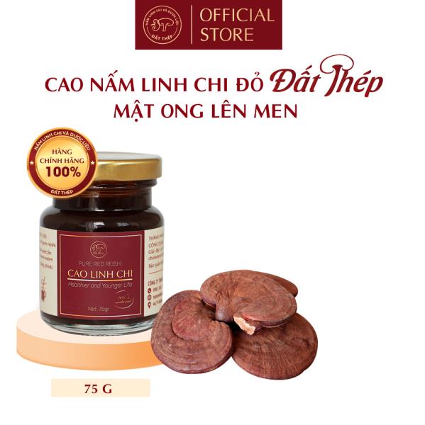 Cao linh chi mật ong lên men - Hộp 3 hũ (75gr/hũ)